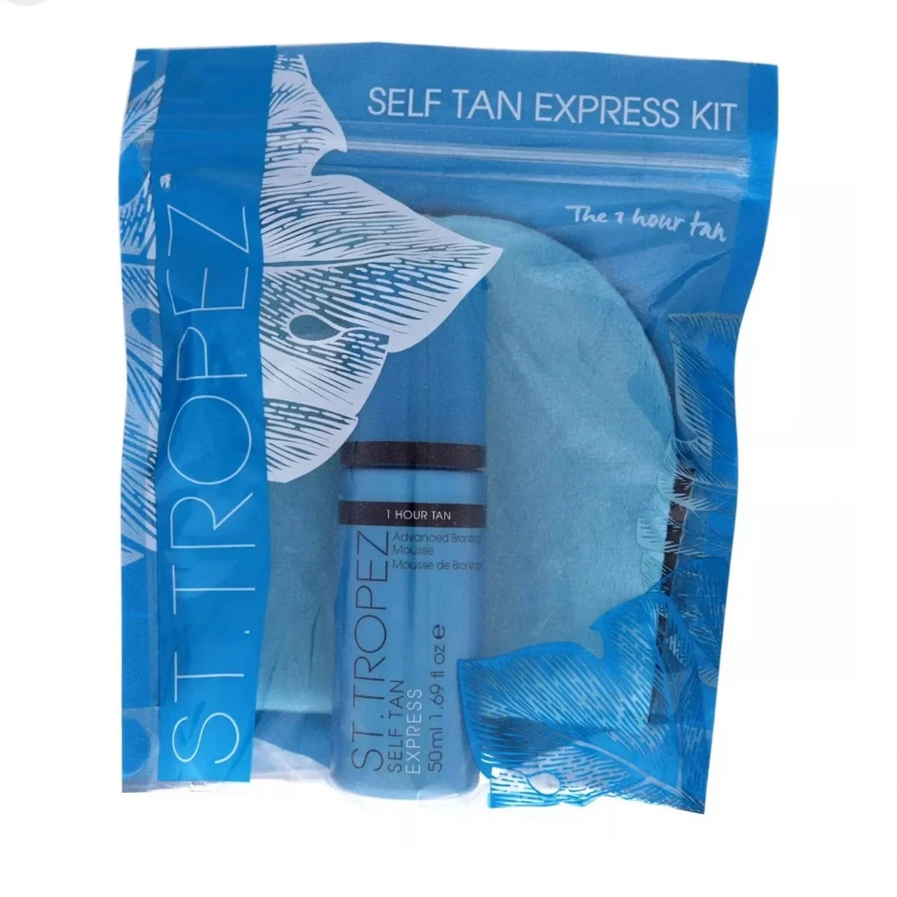 NEW St. Tropez Self Tan Express 2 Pc Kit - 1.69oz Advance Bronzing Mousse & More - Picture 1 of 3
